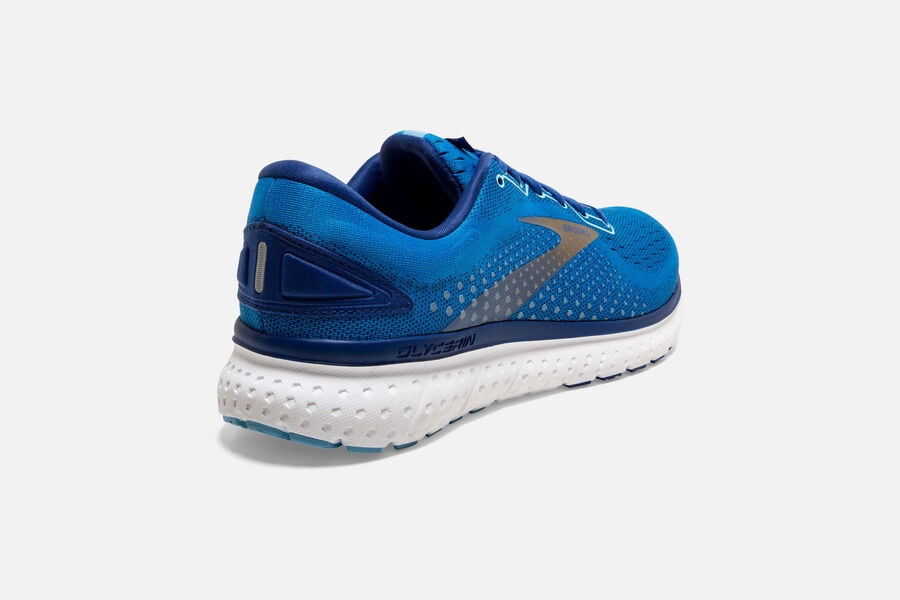 Brooks Glycerin 18 Road Running Shoes Mens Blue/Gold 916843-KDI